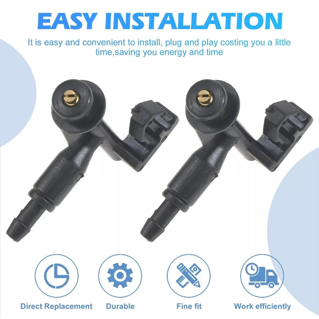2Pcs Front Windshield Wiper Washer Jet Nozzles For Honda Fit Jazz 76810-T5A-003
