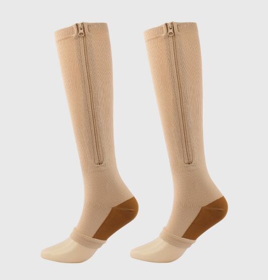 Easylife Vital Socks, Compression Stockings, Flight Socks, L/XL, Zip Closure New