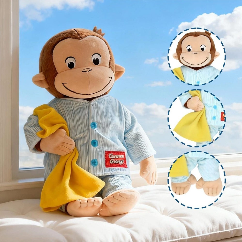 Curious George Plush Toy Monkey Soft Dolls Anime Plush Toys Gifts