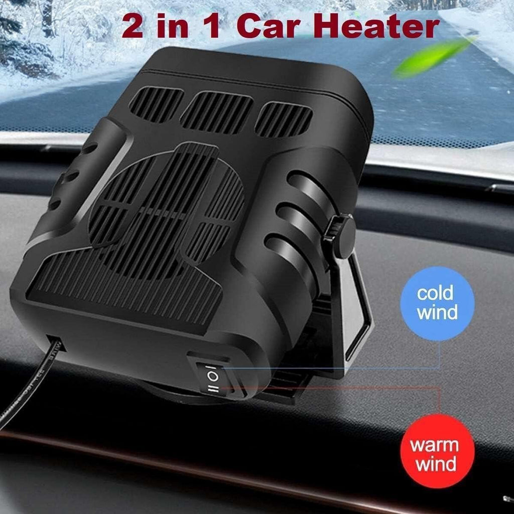 200W Car Heater Portable Electric Heating Fan Defogger Defroster Demister 24V UK