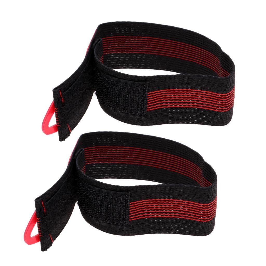 2 Bike Ankle Leg Bind Bandage Bicycle Reflective Trousers Pant Bands Clips Strap