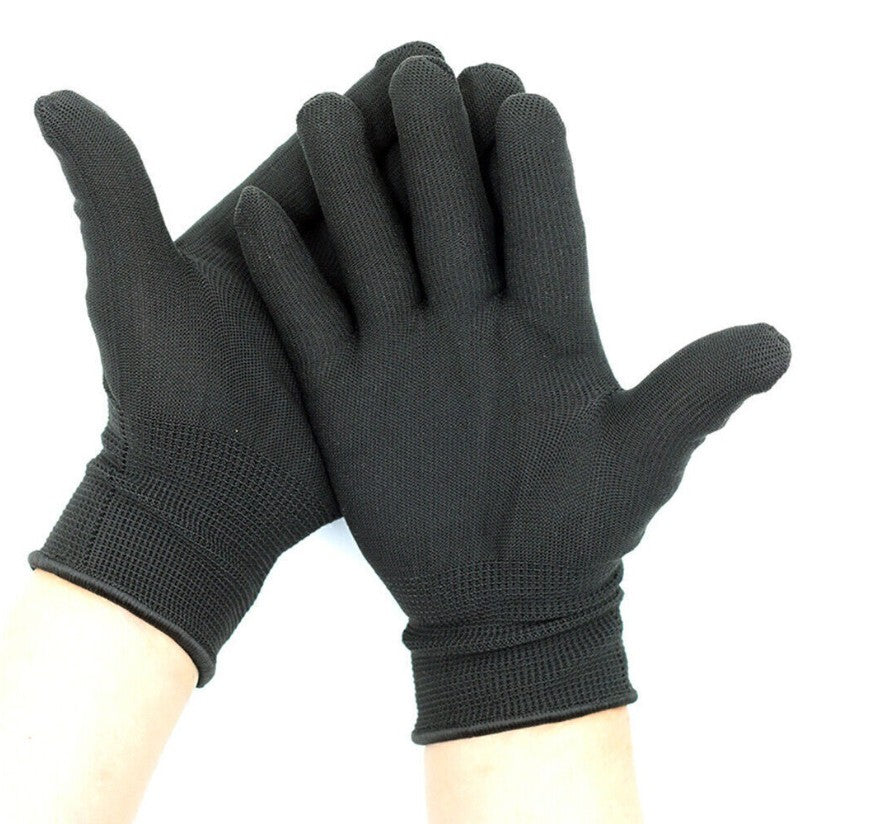 6/12Pairs Black Gloves Dermatological Overnight Moisturising Eczema Hand NEW