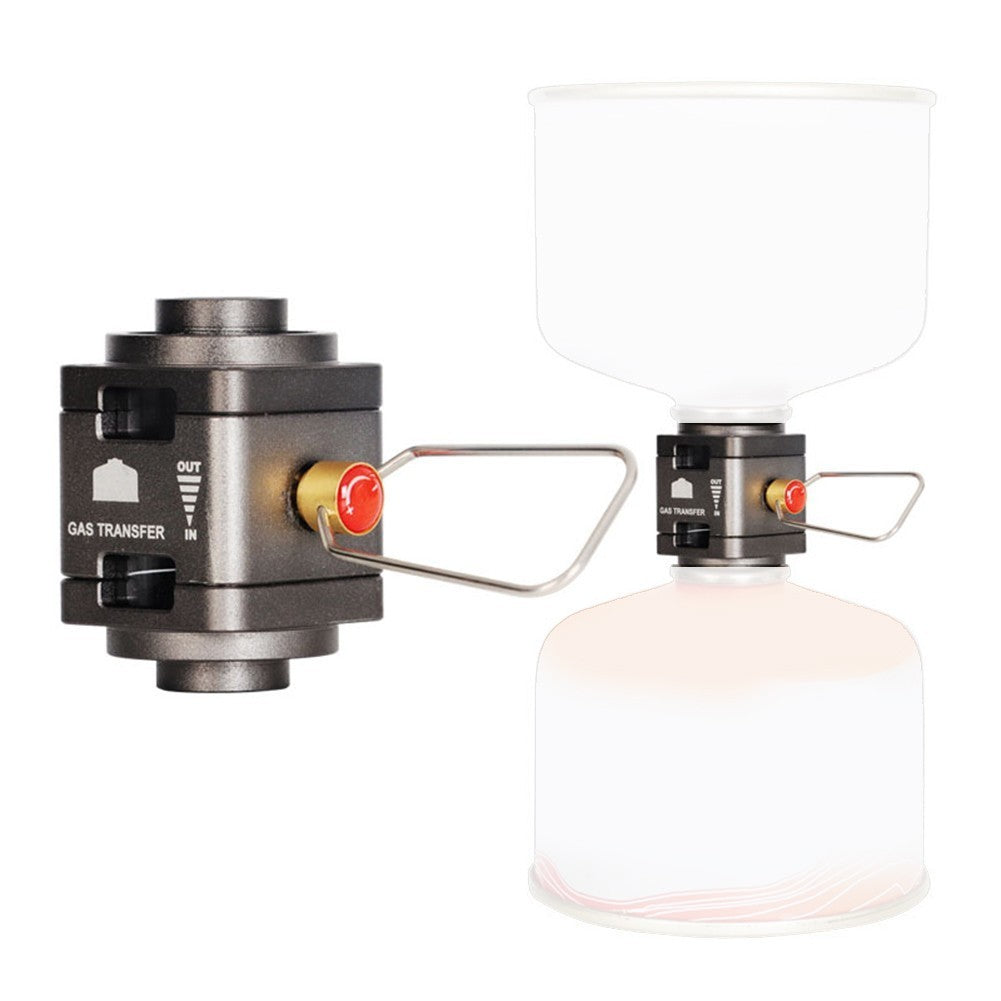 Gas Tank Converter for Camping with Visual Window and Pressure Release