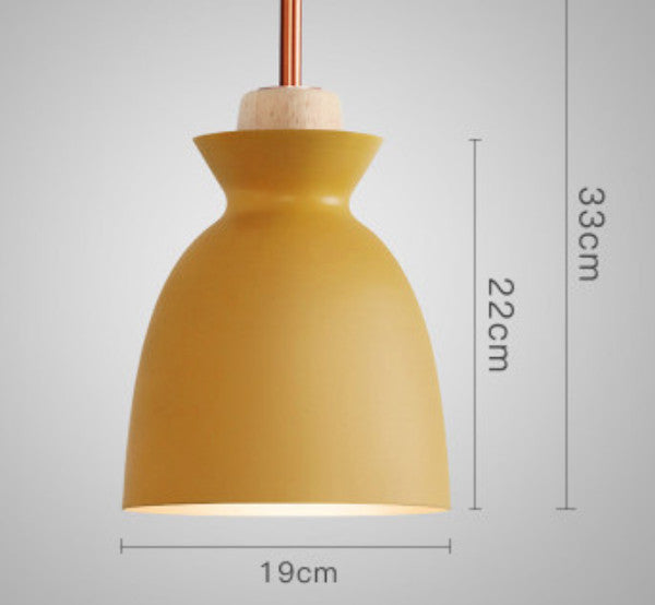 Wood Pendant Light Home Lamp Aluminum Chandelier Lighting Kitchen Ceiling Lights