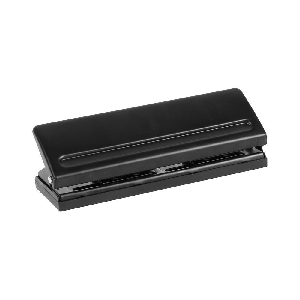6-Hole Adjustable Metal Paper Punch A4 A5 A6 for Filofax Organisers – Black