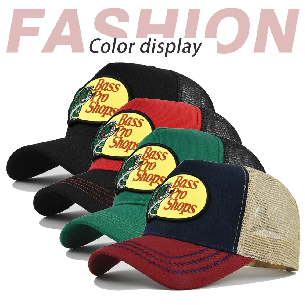 Baseball Trucker Mesh Cap Adjustable for SnapBack Bass Pro Shops Hat Outdoor