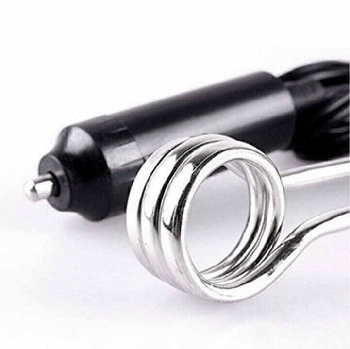 12V TRAVEL IMMERSION HEATER Car/Van/Lorry/Transit Soup/Tea/Coffee/Baby Bottle