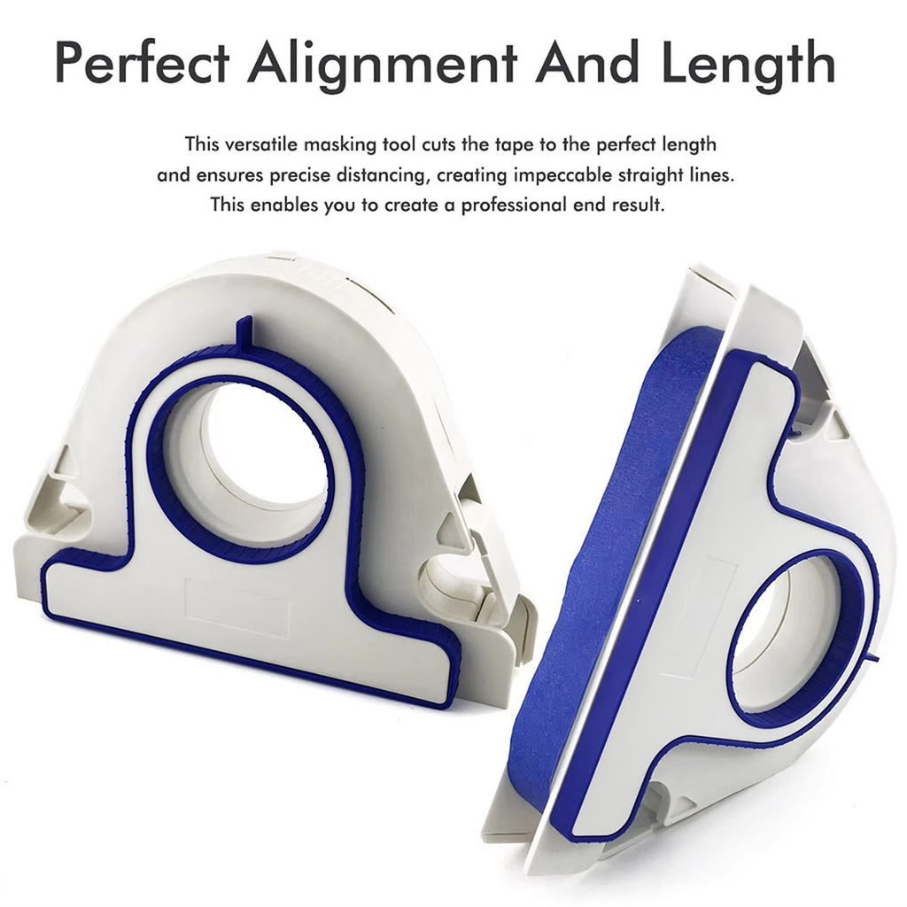 Masking Paint Tape Applicator Set, 25mm Width Blue Painter Tape Dispenser Tool
