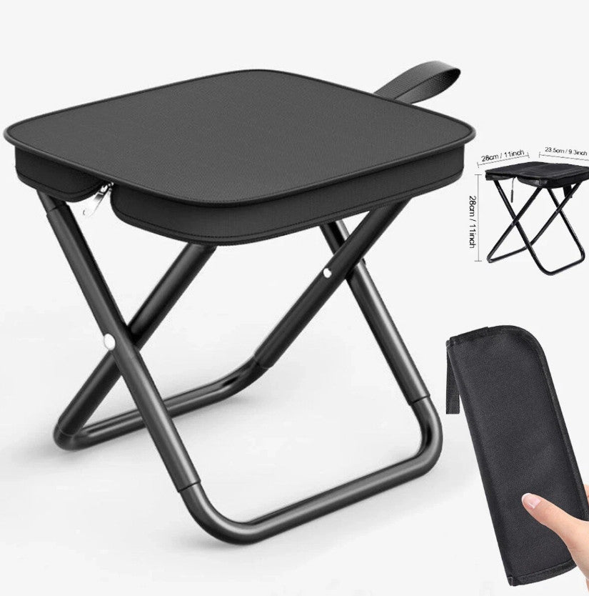 Folding Stool Portable Chair Steel Bracket for Outdoor Hiking Fishing Travel UK