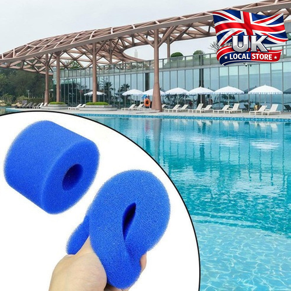 2-6X Washable Foam Filter For Bio VI / All Lay-Z-Spa Models / Intex S1 Sponge UK
