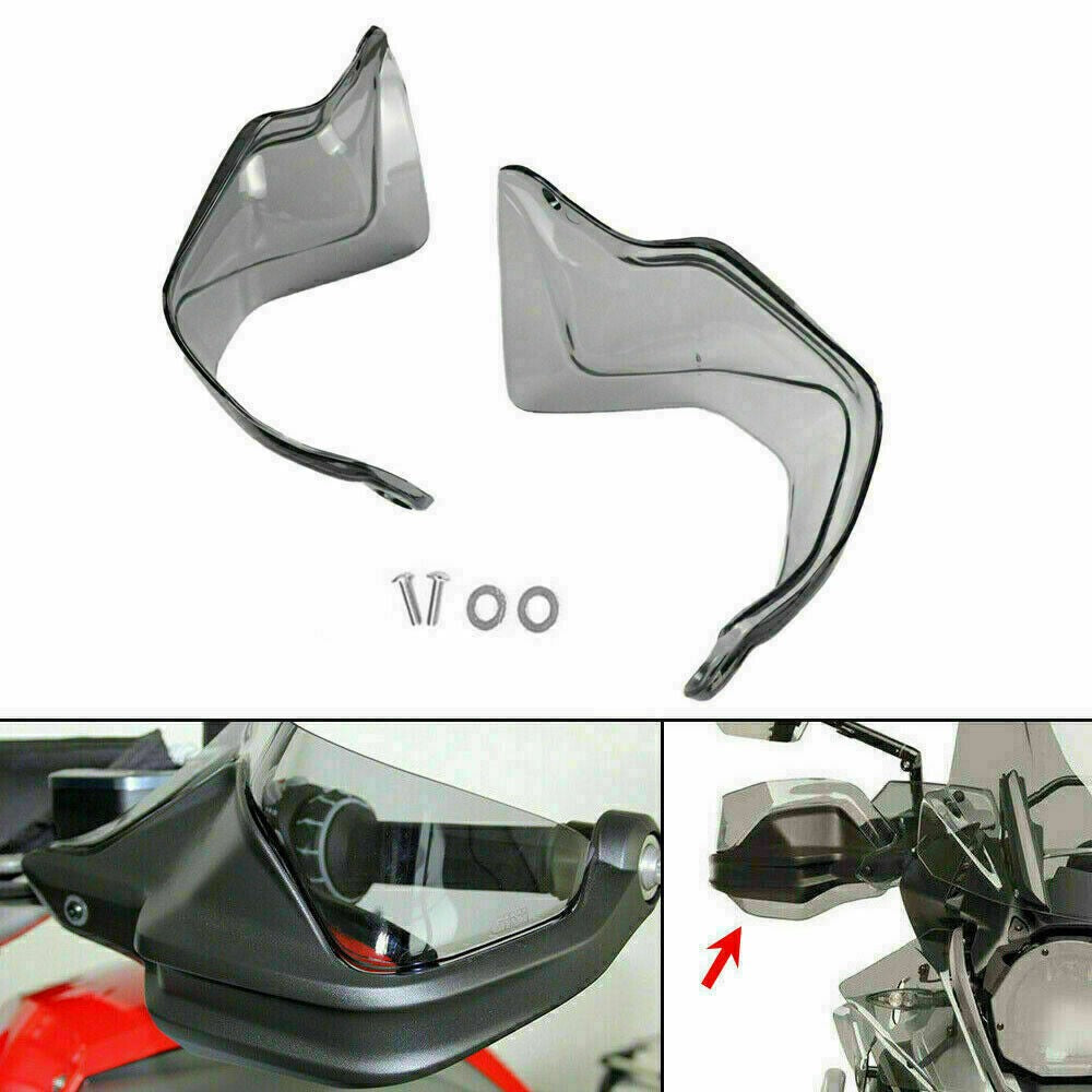 For BMW R1200GS R1250GS F800GS Handlebar Hand Guard Riser Extension Shield Smoke