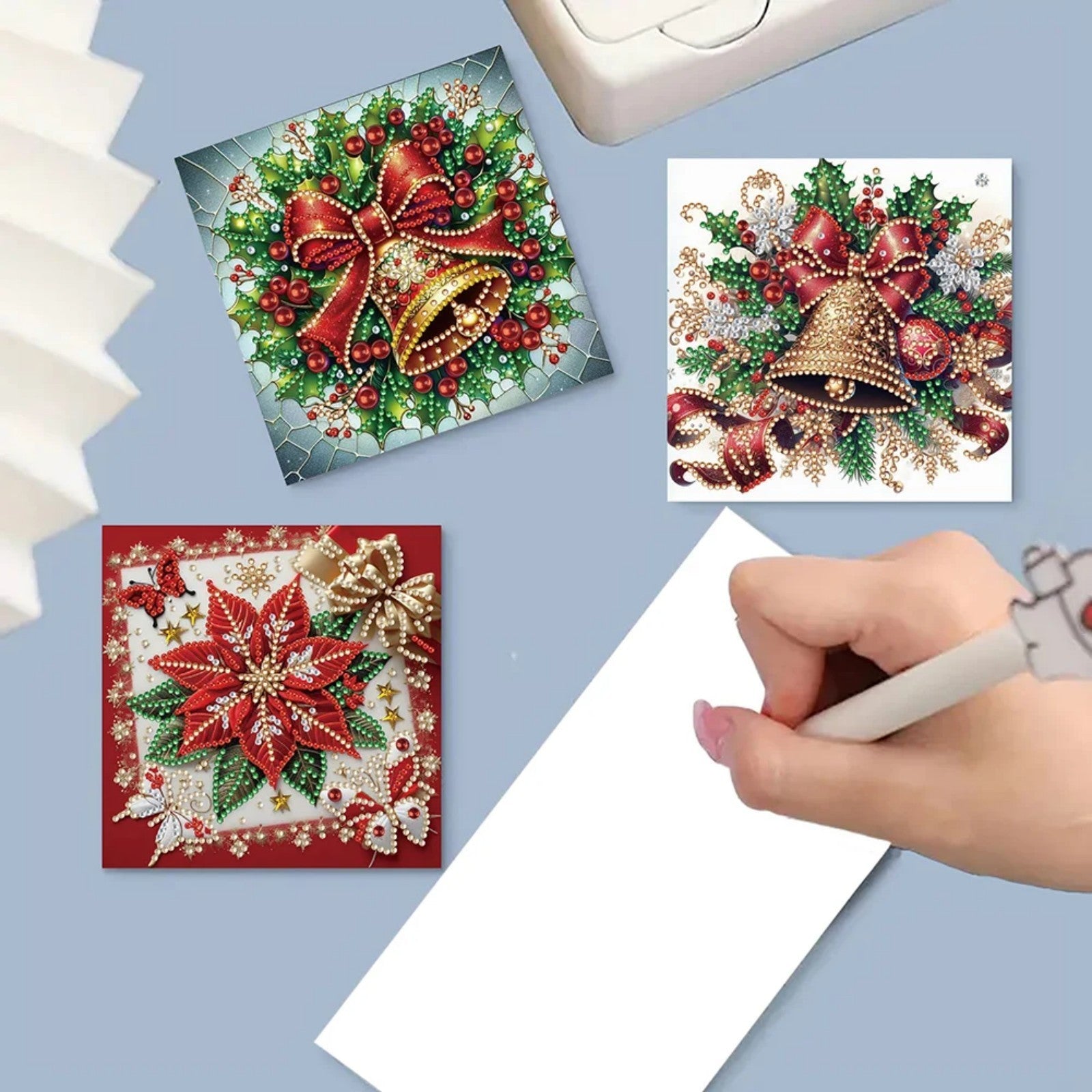 Christmas DIY Diamond Art Painting Greeting Card Set 5D DIY Diamond Painting Set