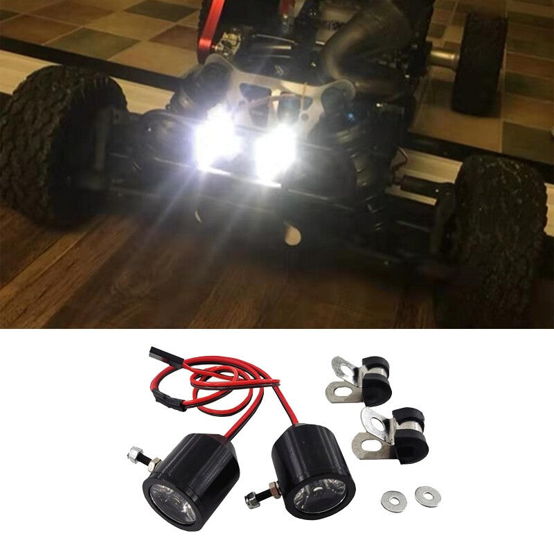 1 Pair 3W LED Light Headlight Spotlight RC Car Truck Off-road Vehicle Climber