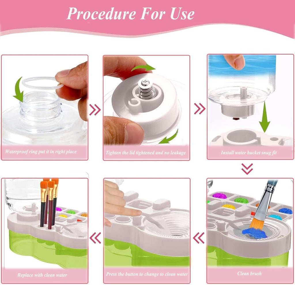 Paint Brush Cleaner Brush Rinser Water Circulation Brush Cleaner Painting Tool