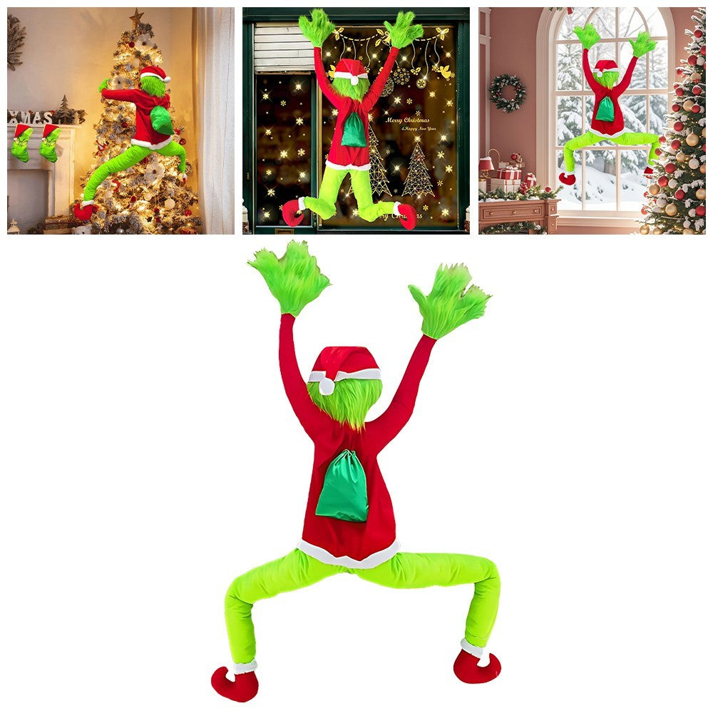 Christmas Grinchs Decor Bendable Arms & Legs, for Home Tree Wall Outdoor Decor