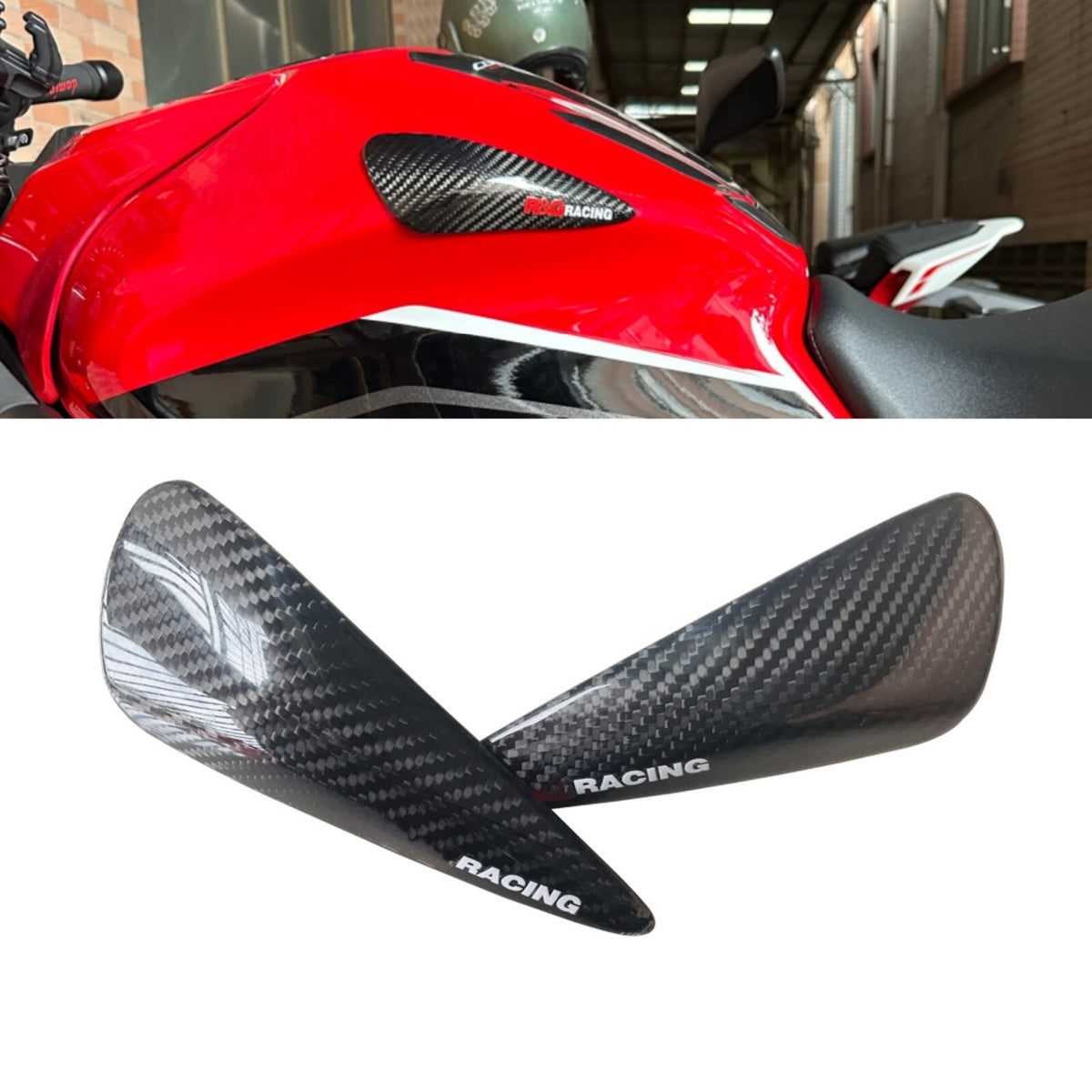 For Honda CBR650R/CB650R 19-24 Carbon fiber fuel tank Slider protective cover