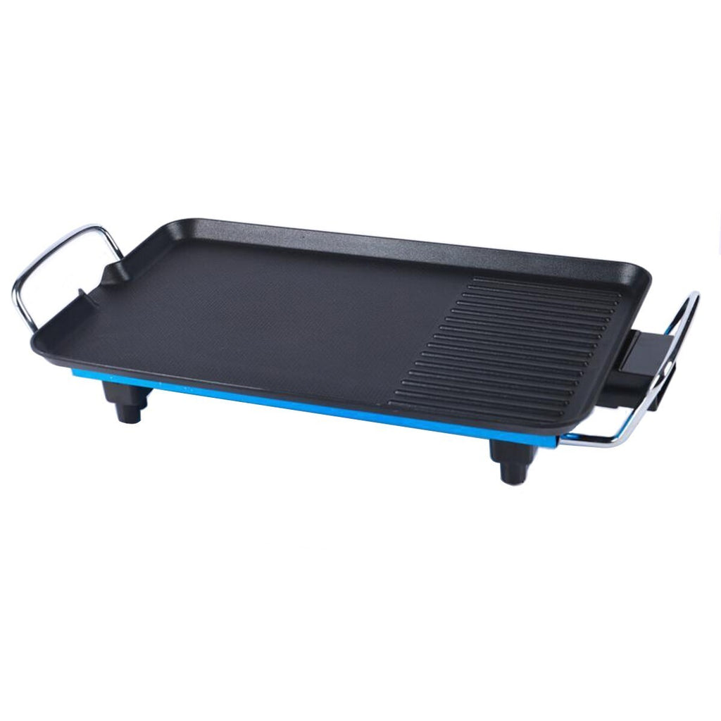 Electric Teppanyaki Table Top Grill Griddle BBQ Hot Plate Barbecue 40cmx23cm UK