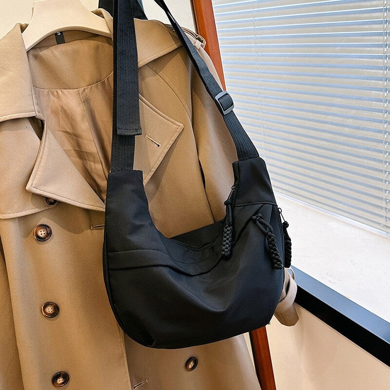 Nylon Dumpling Shoulder Bag Women Casual Travel Commute Handbag Crossbody UK