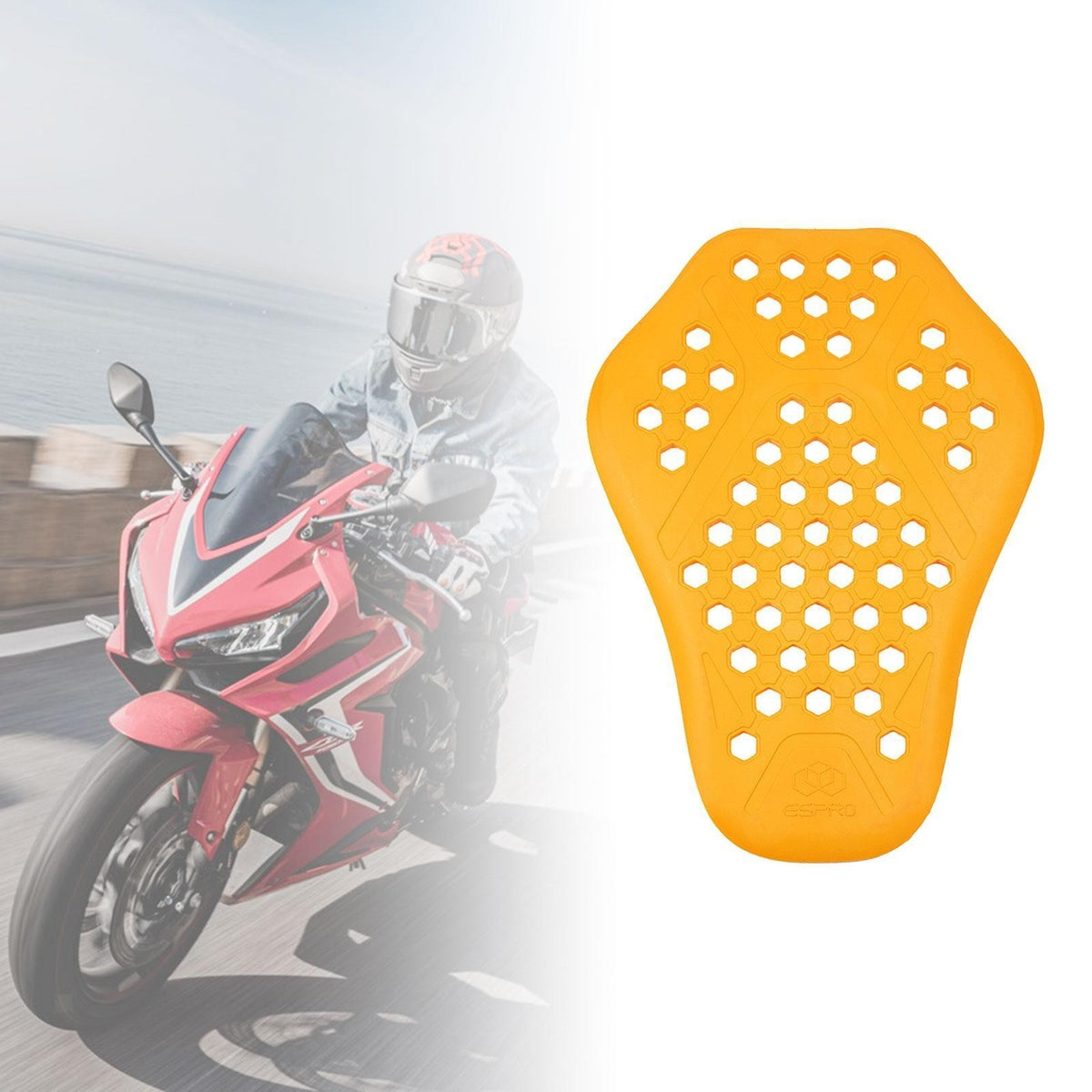 Generic Back Pad, Motorcycle Protector for Motorcycle Jacket