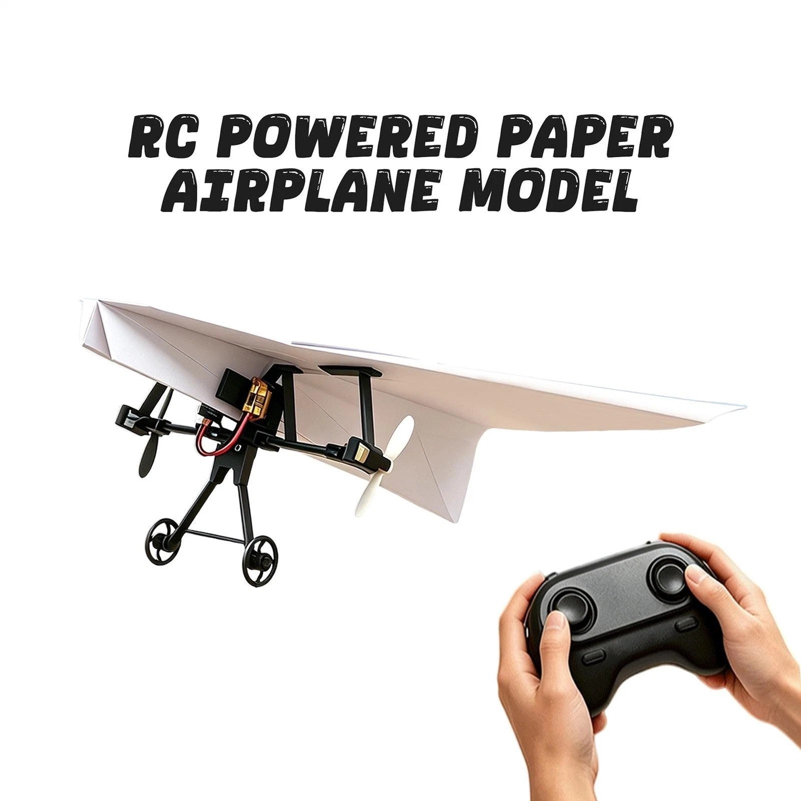 DIY Remote Control Paper Plane Power Kit 4-Channel RC Aircraft Building Parts