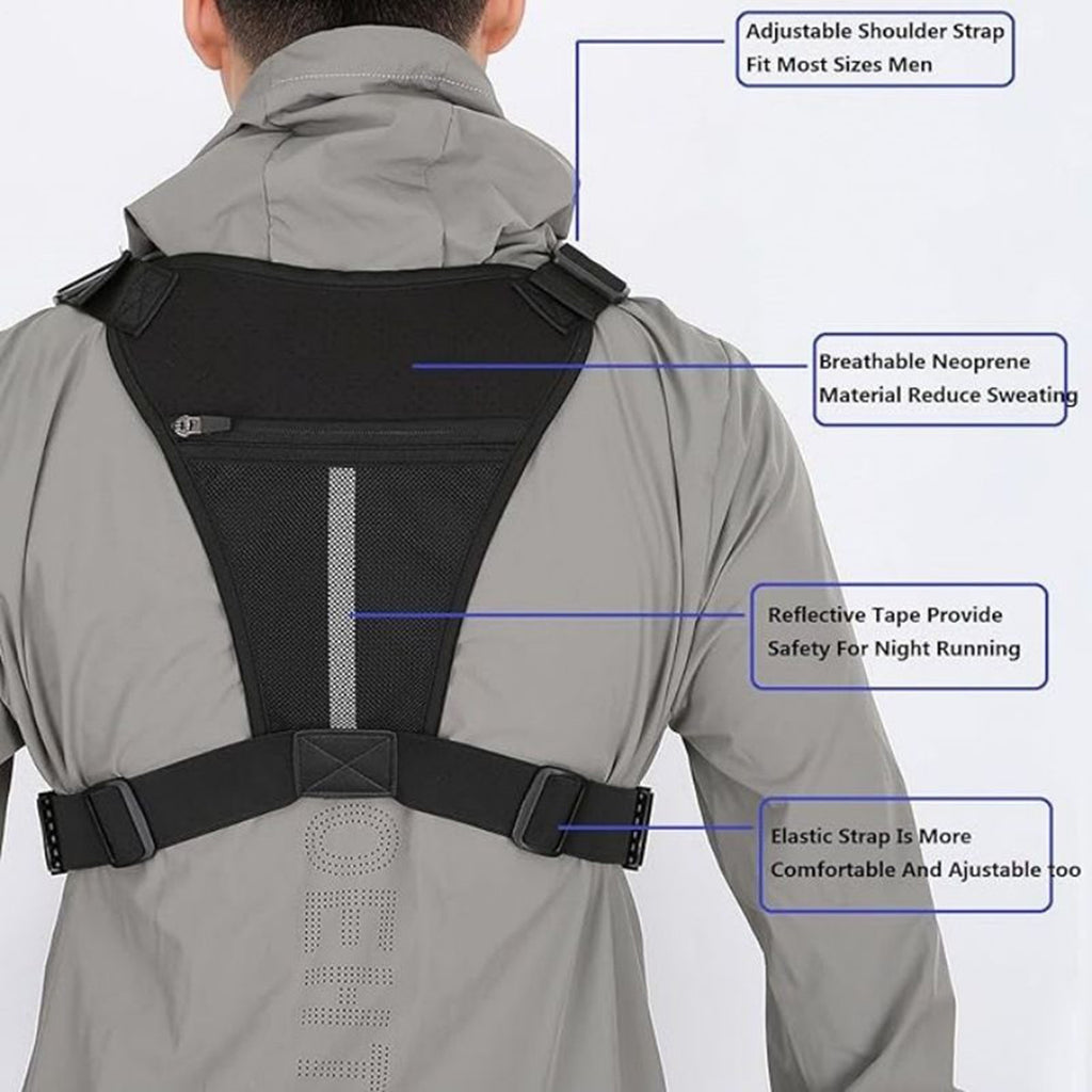 Sport Protective Chest Rig Bag Recon Combat Vest Front Pouch Kit Pack