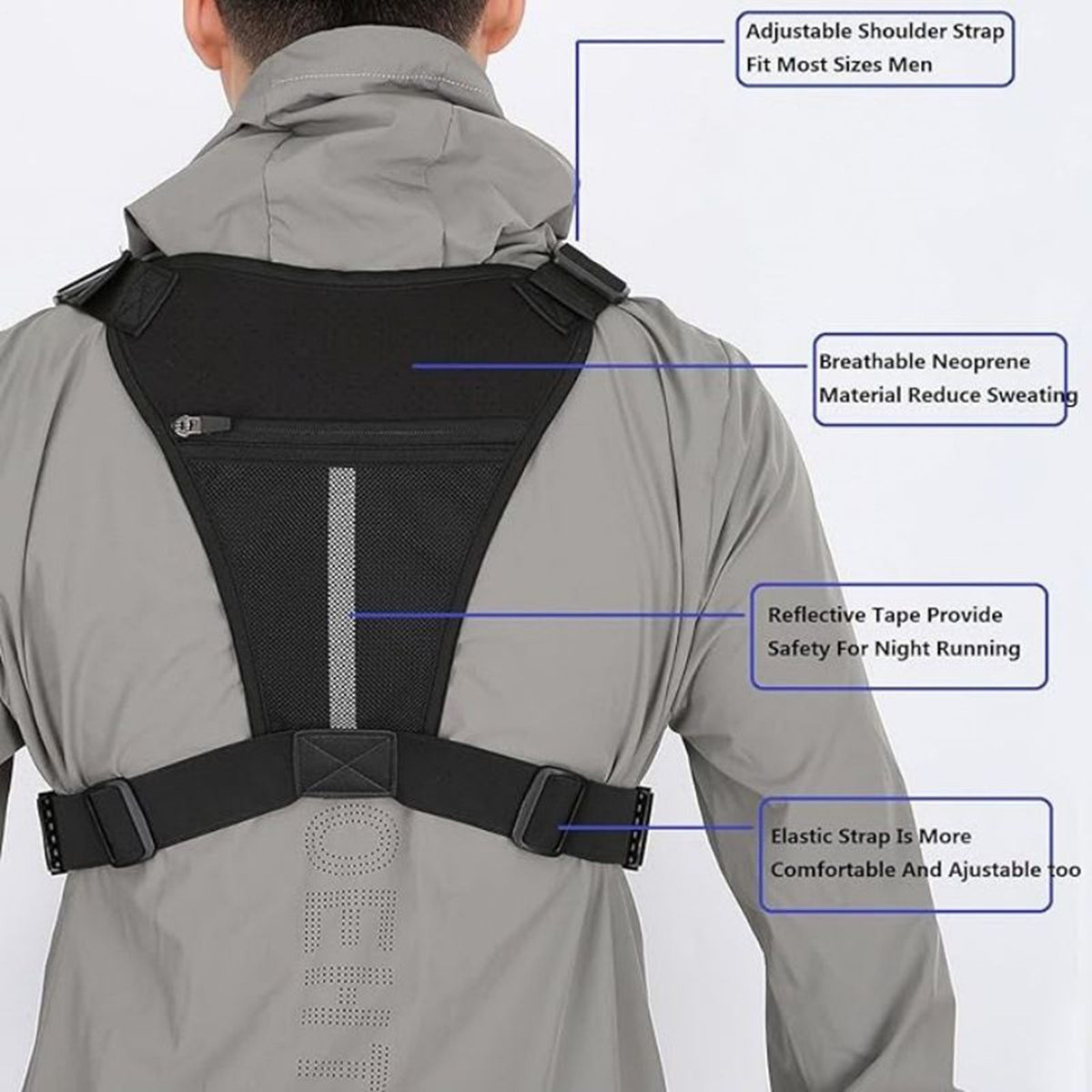Sport Protective Chest Rig Bag Recon Combat Vest Front Pouch Kit Pack