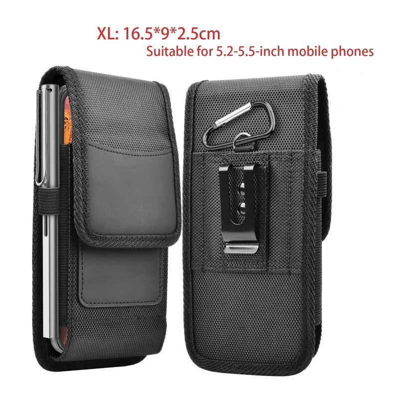 Nylon Mobile Phone Bag Belt Waist Bag Clip Pouch Case For iPhone Universal