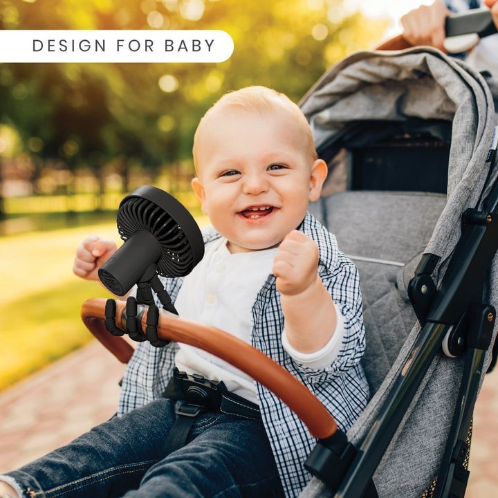 Mini Portable Fan Rechargeable Small Clip Fan for Stroller Detachab