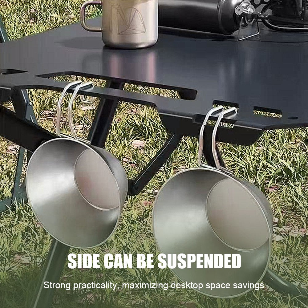Folding Camping Table Metal Picnic Portable Party BBQ Tables Indoor Outdoor UK