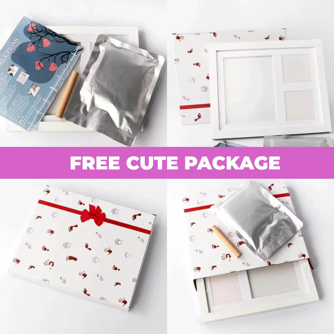Baby Handprint Footprint Kit with Frame Newborn Keepsake Gift Baby Shower