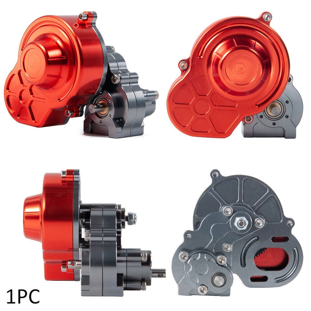 Metal Reverse Transmission Gearbox for 1/10 RC Crawler Axial SCX10 & SCX10 II