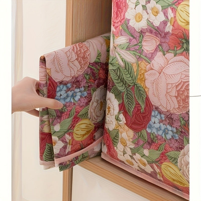 Flower Storage Bag Double Zipper Clothes and Blankets Storage Fabric Moving Bag