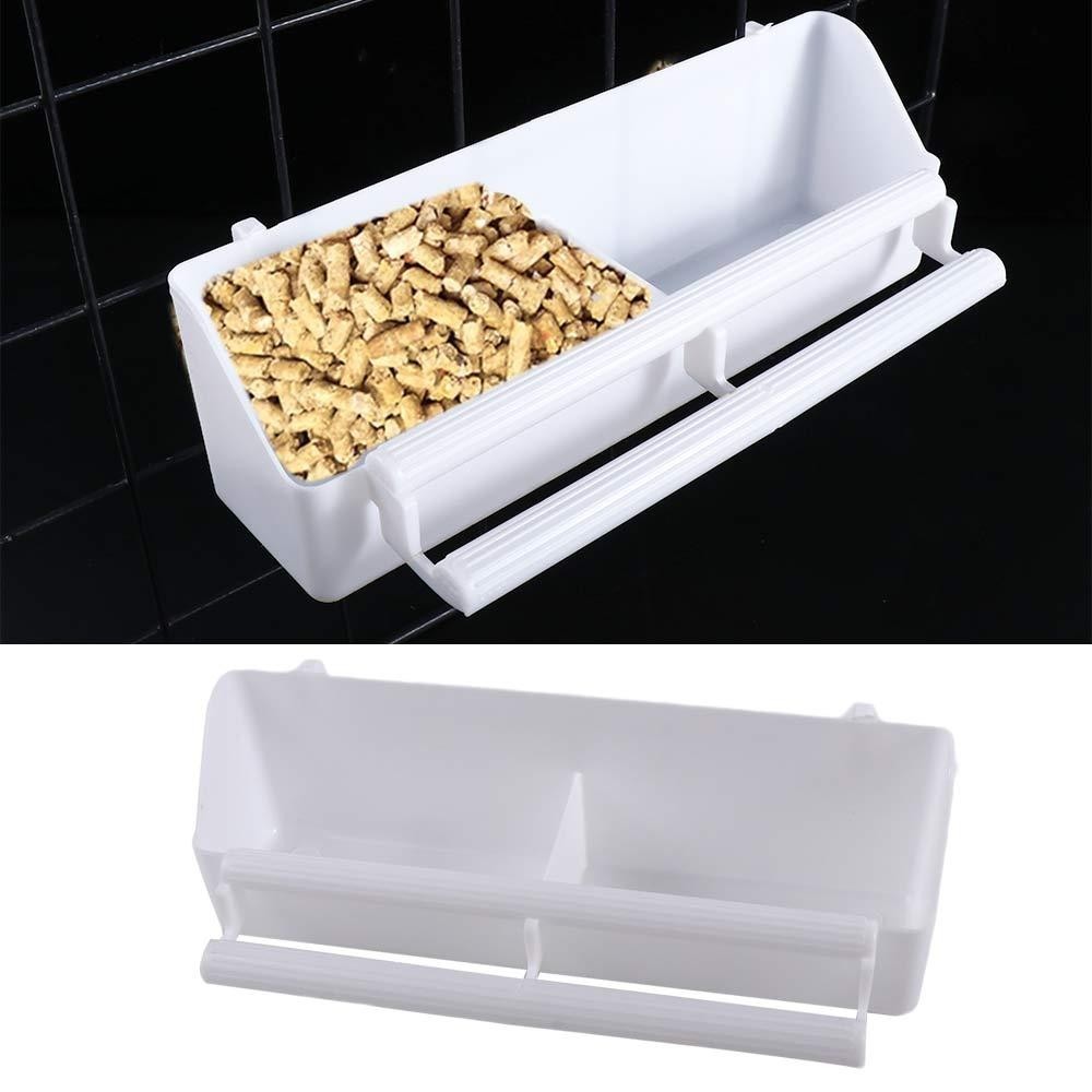 Bird Food Dispenser Parakeet Feeder Box Parrot Birds Water Hanging Bowl