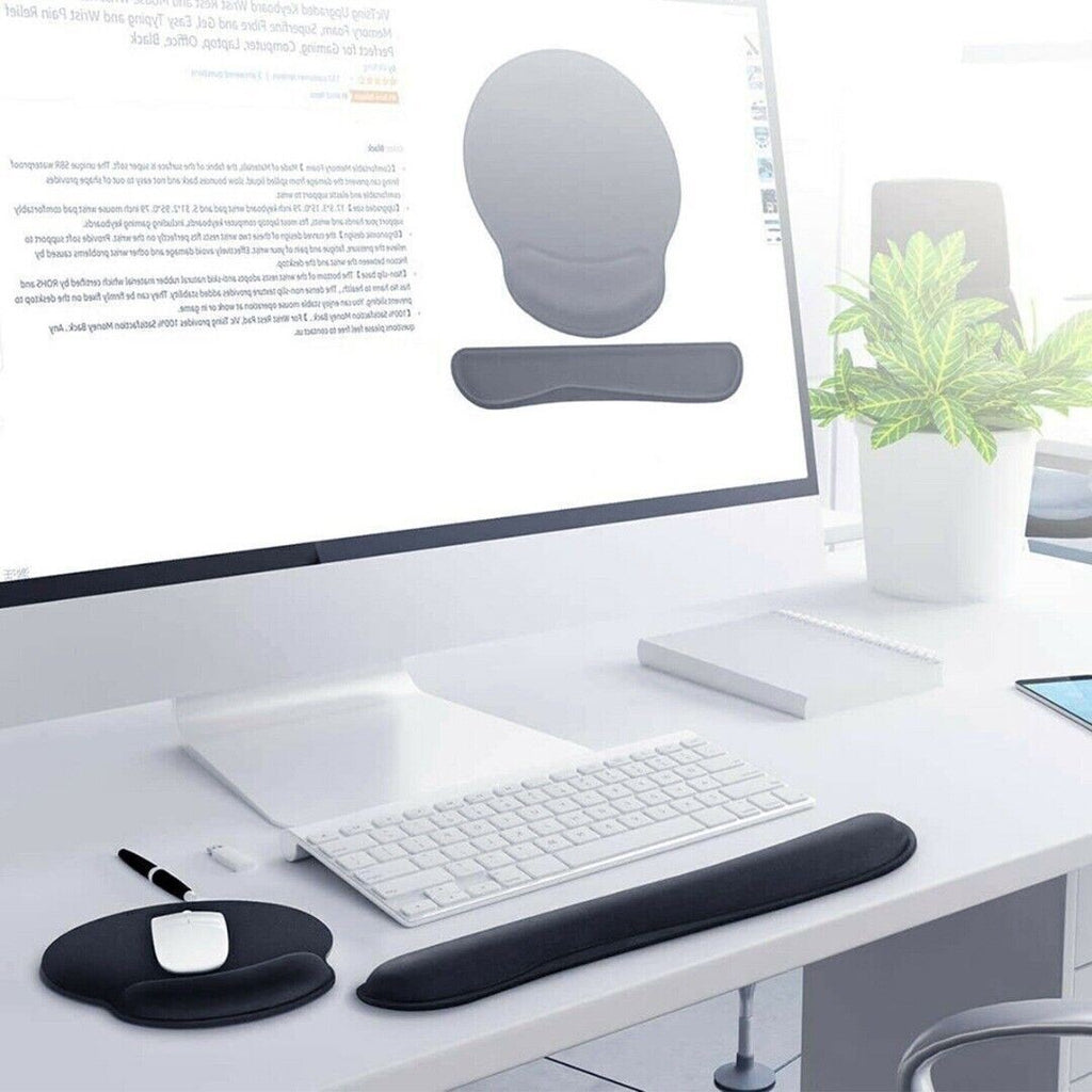 Mouse Pad Set Keyboard Wrist Rest Wrist Mat Ergonomic Keyboard Wrist Rest