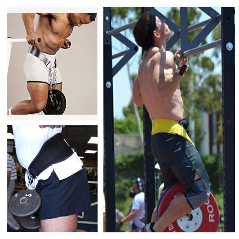Dipping Belt with Chain Weight Lifting Belt for Strength Training & Workouts