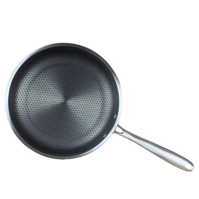 Hybrid Pan,Non-Stick & Stainless Steel Frying Panfrying,Scratch-Resistant
