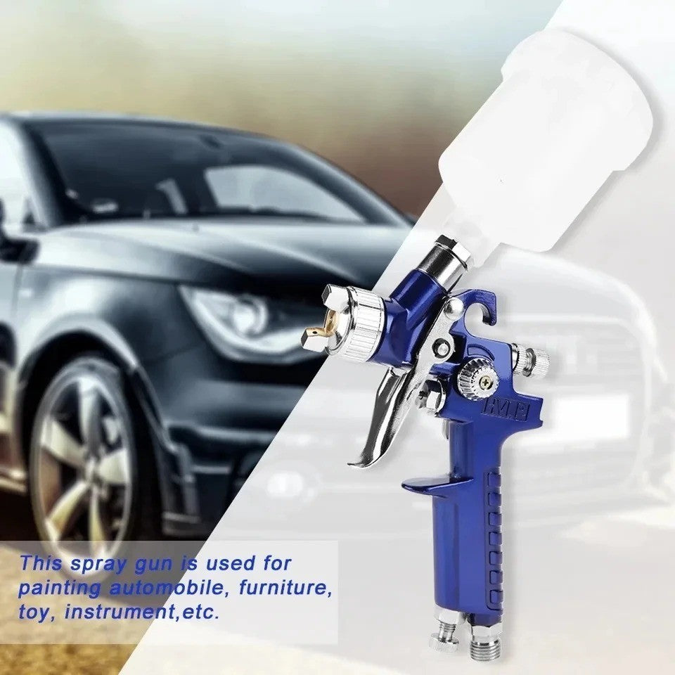 HVLP Mini Gravity Feed Air Spray Paint Gun 1.0 mm Nozzle Auto Car Paint Sprayer