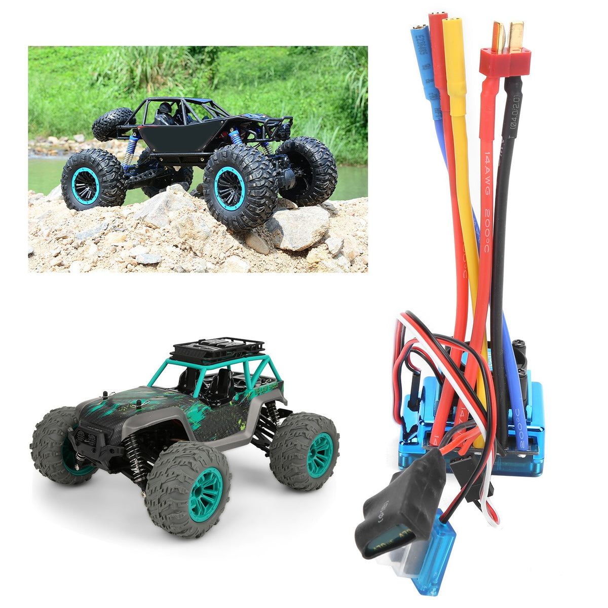 120A Brushless ESC Electric Speed Controller For 1/10 1/12 Remote Control BS