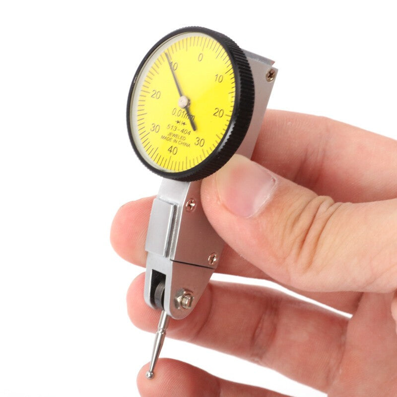 0-0.8mm Lever Dial Test Indicator 0.01mm Precision Dovetail Rails Dial Gauge DTI