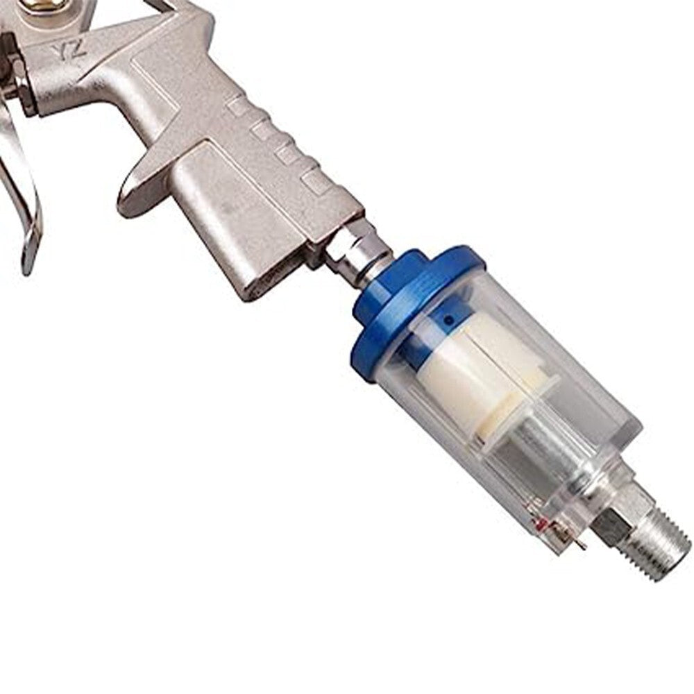 8pcs Spray Paint Gun 1/4'' BSP Mini in Line Air Filter Moisture Water Trap Kit
