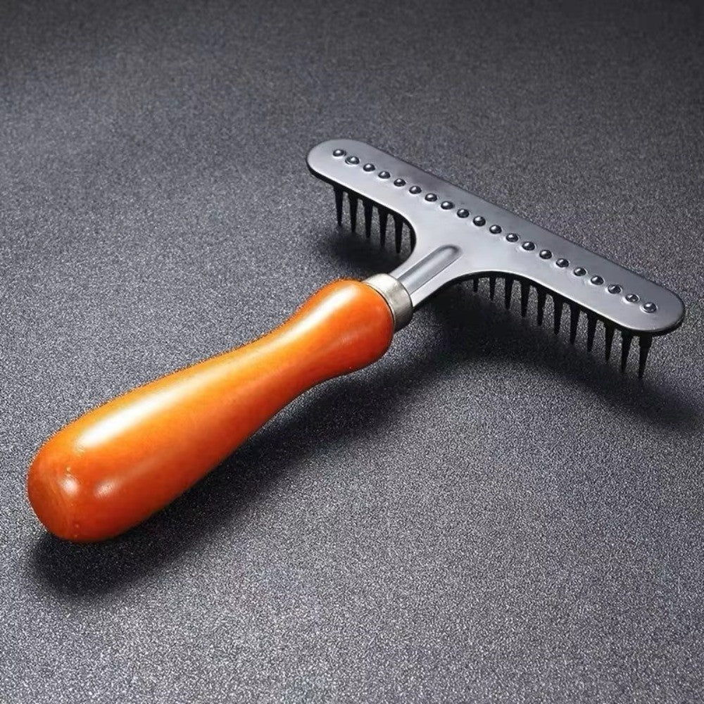 Stainless Steel Dog Grooming Tool Cleaning Carpet Rake  All Coat Types