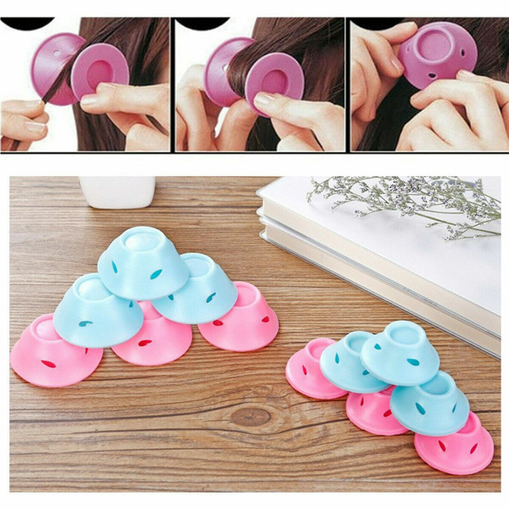 40PCS Soft Silicone Heatless Hair Curlers No Damage Hair Rollers