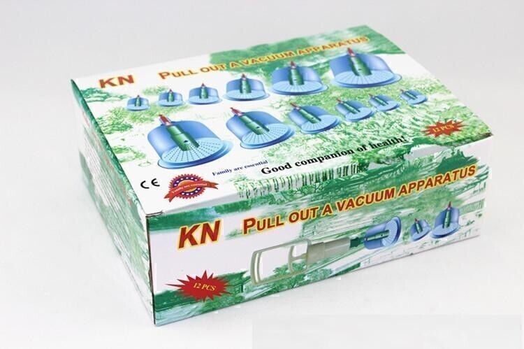12PCS Cupping Vacuum Massage Cups Therapy Set Health Acupuncture Suction UK