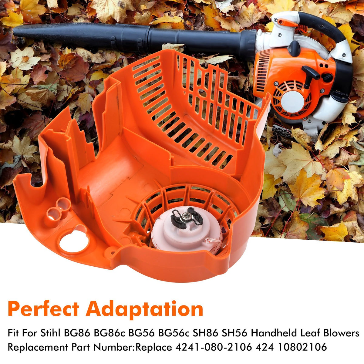 Recoil Pull Starter Rewind for STIHL bg86 bg86c bg56 bg56c sh86 4241-080-2107
