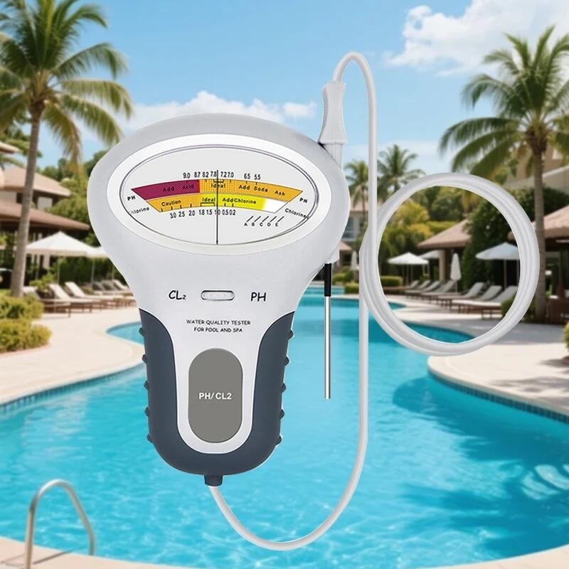 Swimming Pool Chlorine PH/CL2 Water Quality Tester Digital Monitor Spa Hot Tub