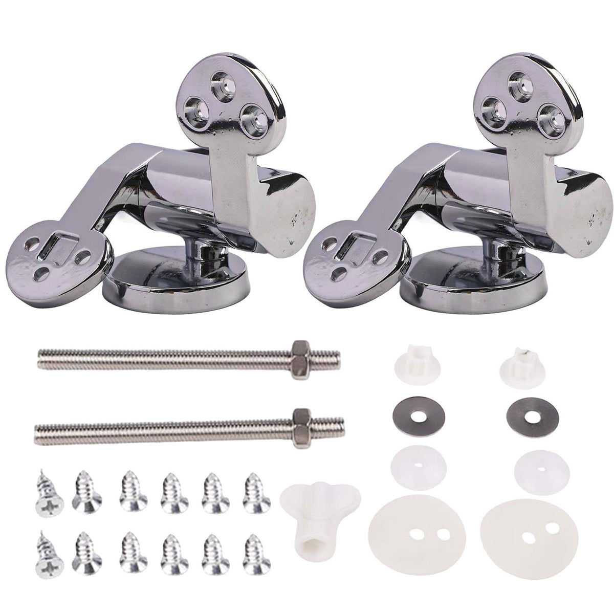 Replacement Toilet Lid Hinges with Soft Close and Complete Accessories