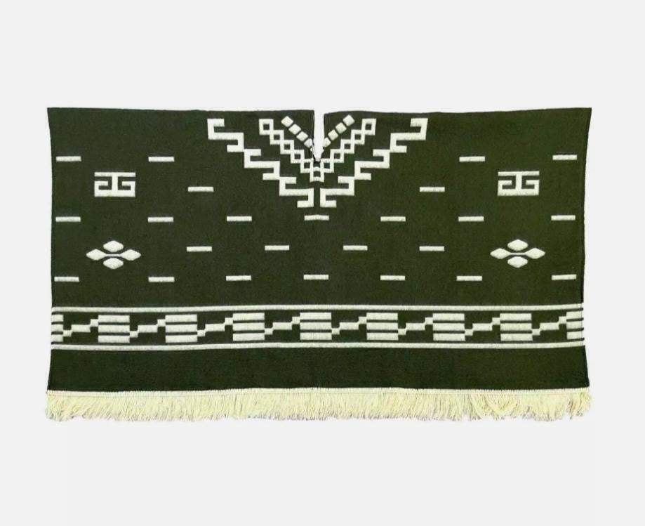 Clint Eastwood Western Cowboy Poncho Serape replica handmade of faux-alpaca wool