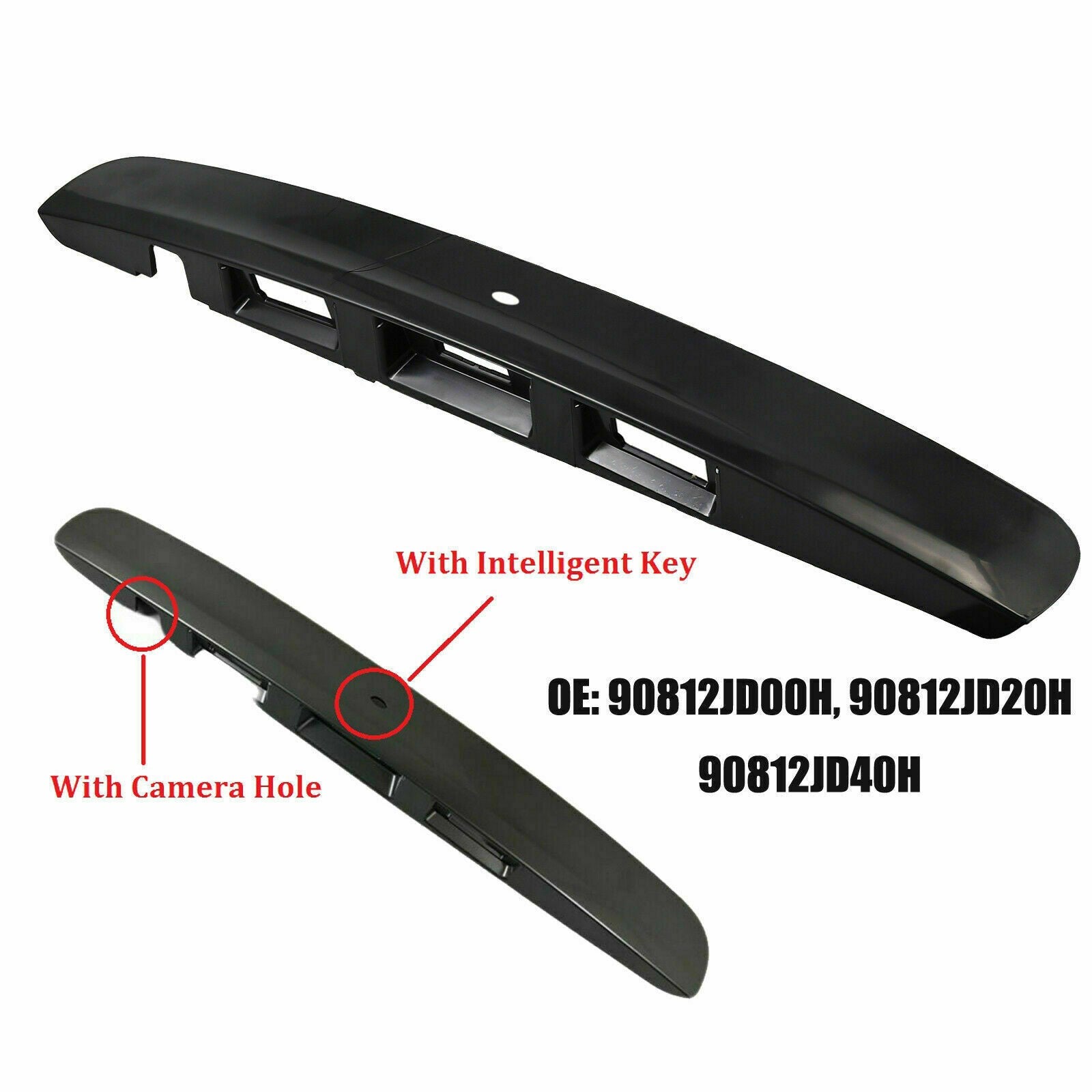 Fit Nissan Qashqai MK1 J10 2007-2013 Rear Tailgate Boot Door Handle Trim Cover