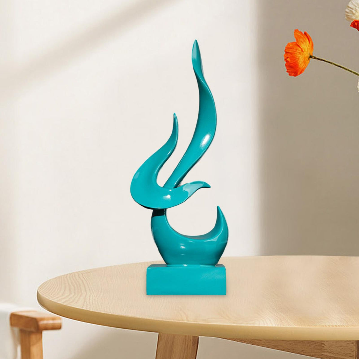 Abstract Flame Statue Sculpture Ornament for Entryway