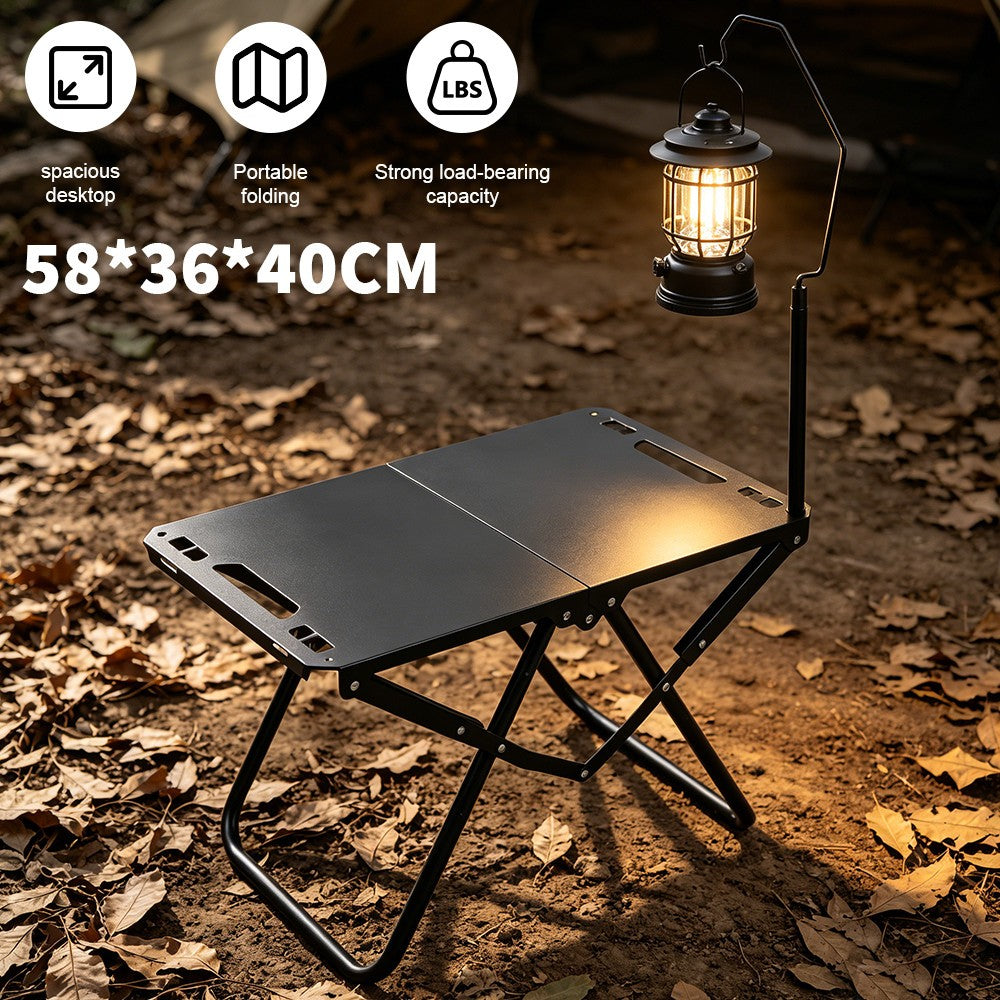 Folding Camping Table Metal Picnic Portable Party BBQ Tables Indoor Outdoor UK